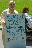 sign: 20 years. T - Where are the Elevators - ????