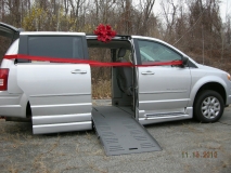 New van has wheel chair ramp