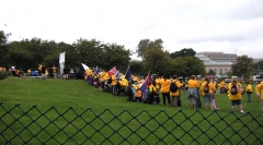 View of the rally.