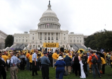 View of the rally looking towards the Capital.