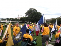 Participants with state flags.