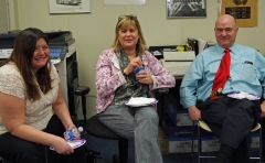 Linda Murtaugh, Eva Willens and Administrator Ed Carr of the MWRTA