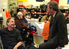 Mike Kennedy, VP of the MWCIL BOD and Kirk Joslin, President and CEO of MA Easter Seals