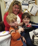Karen Dempsey, chair of the Framingham Disability Commission, with her two boys, Joe and Will.