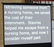 Part of the message from Peter Ramos (Stavros consumer).