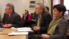 Reps. David Linsky, Chris Walsh and Carolyn Dykema