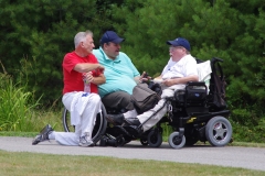 Bill Allan from DPC, Joe Bellil from Easter Seals and Paul Spooner from MWCIL