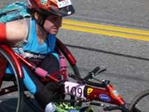 woman wheelchair racer