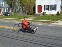 man handcyclist