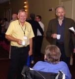 Bill Allan of DPC talks with Paul Spooner