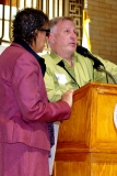 Bill Allan, of the Disability Policy Consortium, and Gayle Johnson of Cambridge