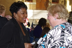 State Representative Gloria Fox and Mary Margaret Moore, Executive Director of Independent Living Center of the North Shore and Cape Ann