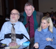 Bill Allan of the Disability Policy Consortium with John Kelly and Kristen McCosh.