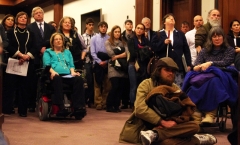 Full house at the hearing.