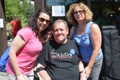 MDC Commissioner, Charles Carr (center), and Karen Langley, Director of Assistive Technology for the Executive Office of Health