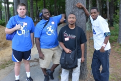 Four boys and a tree