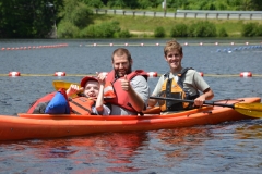 thumbs up from a kayaker