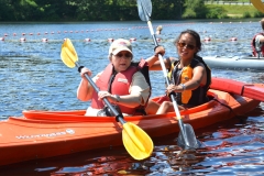 Bonnie in kayak