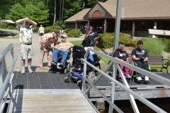 people on the dock