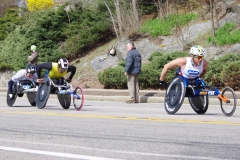 Kurt Fearnley (5th place), Wasazumi Soejima and Denis Lemeunier