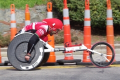 wheelchair racer - side view