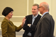 State Reps Carolyn Dykema (left) and Tom Sannicandro (right)