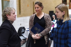 Jini of MWCIL (left) and State Rep. Danielle Gregoire (right)