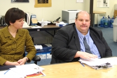 Representative Carolyn Dykema and Joe Bellil, MWCIL BOD President and V.P. at MA Easter Seals