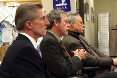Representative Tom Conroy, Kirk Joslin, President and CEO of MA Easter Seals, and Representative Chris Walsh