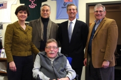 Rep Carolyn Dykema, Rep Chris Walsh, Rep Tom Conroy, Rep David Linsky and Paul Spooner, ED at MWCIL