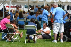 food tent - Bill Allan on right