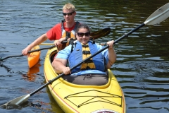 Tammy in a kayak