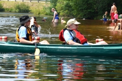 Sara and man kayak