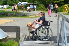 woman and her service dog