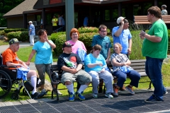 group on the bench