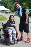 Two youths with disAbility tee shirts