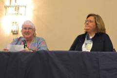 Mary Margaret Moore from ILCNSCA and Lou Ann Kibbee from NCIL