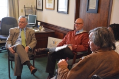 MWCIL staff speaks with Reps. Walsh and Sannicandro