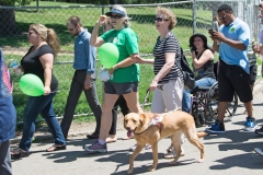 Pat and Jini and Rue (dog)