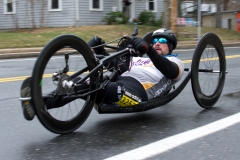 Tom Davis, winner Handcycles, of NY