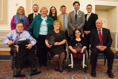 All of the award winners with Paul Spooner and Senator Spilka