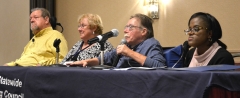 Charles Carr, Mary Margaret Moore, Paul Spooner and Jennifer Lee