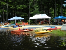 A kayak in the water