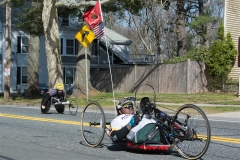 Handcycle and wheelchair racers
