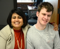 Puja Mehta (Senator Spilka's staff) with Tyler Terrazi (MWRTA)