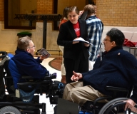 Paul Spooner, Allegra Stout (BCIL) and John Chappell(DPC)