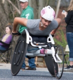 Women's Wheelchair Winner Manuela Schar, 1:28:17, Switzerland