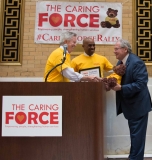 Mike Moloney, Michael Weeks and Speaker Robert Deleo (l-r)