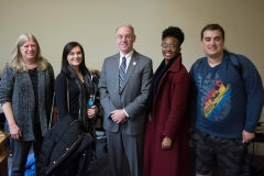 Sue, Kayla and Alex with Representative Brian Murray and staff Nyah Macklin