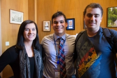 Kayla and Alex with staff of Senator Jamie Eldridge